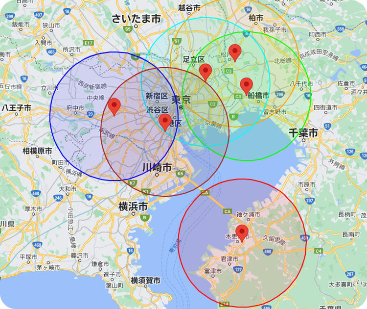 訪問対象エリア